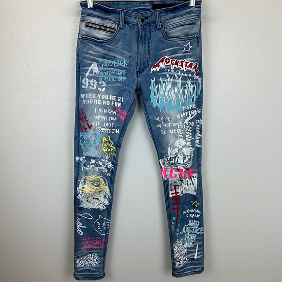 Custom Graphic Jeans 